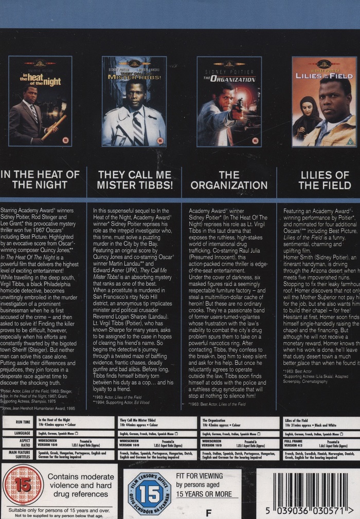 Sidney Poitier Collection (ej svensk text) - 2