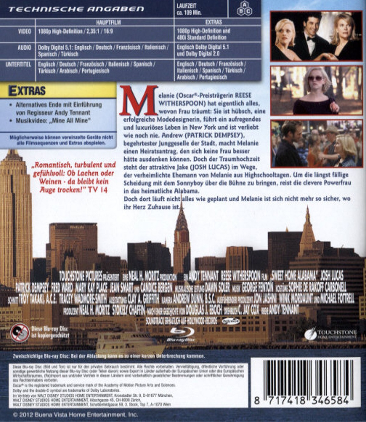 Sweet Home Alabama (ej svensk text) (Blu-ray) - 2