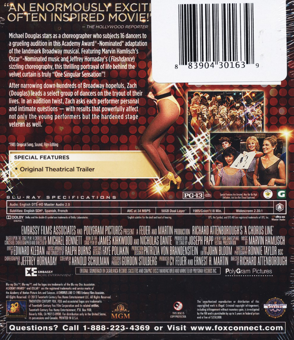 Chorus Line (ej svensk text) (Blu-ray) - 2
