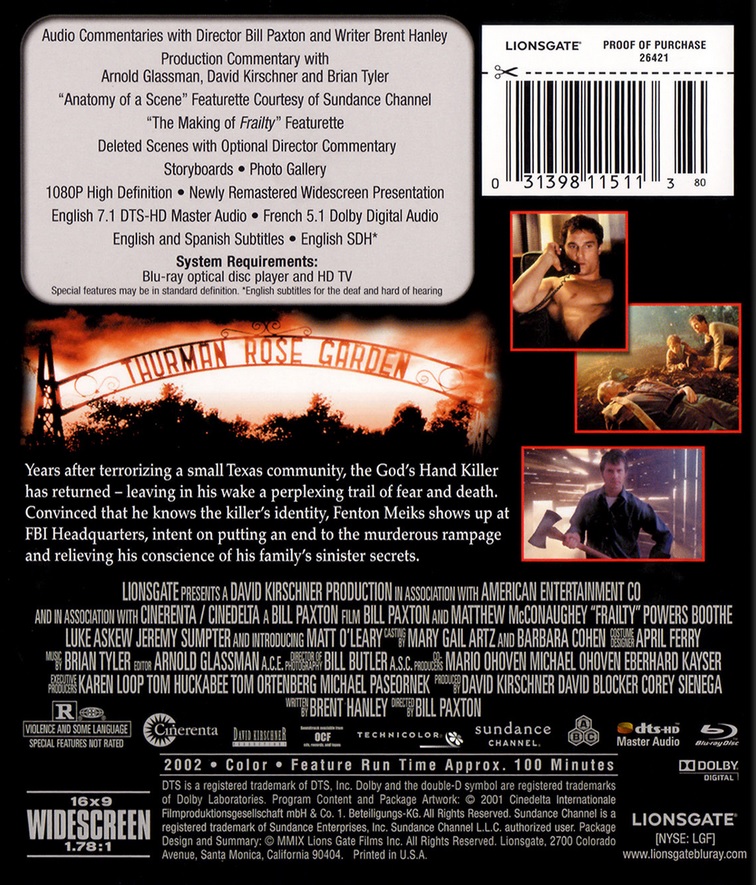 Frailty (ej svensk text) (Blu-ray) - 2
