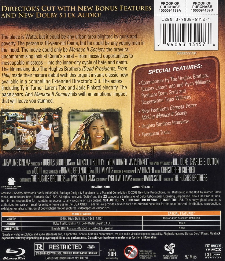 Menace II Society  (ej svensk text) (Blu-ray) - 2