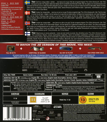 Thor (Real 3D + Blu-ray + DVD) - 2