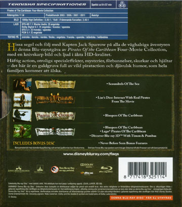 Pirates of the Caribbean - 4 Movie Collection (5-disc) (Blu-ray) - 2