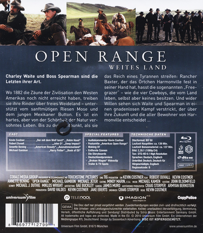 Open Range (ej svensk text) (Blu-ray) - 2