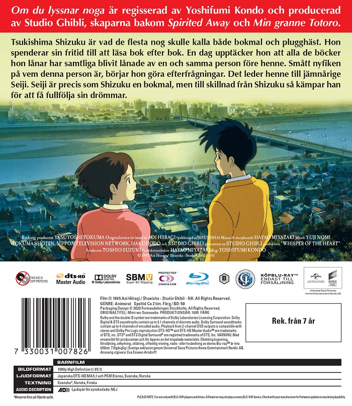 Om Du Lyssnar Noga - Whisper of the Heart (Blu-ray) - 2