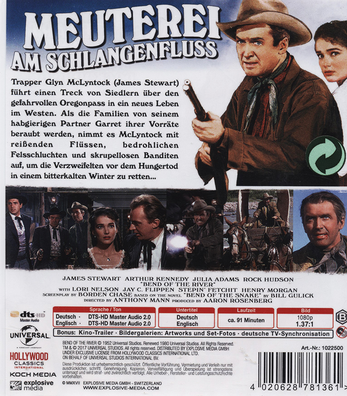Bend Of The River (ej svensk text) (Blu-ray) - 2