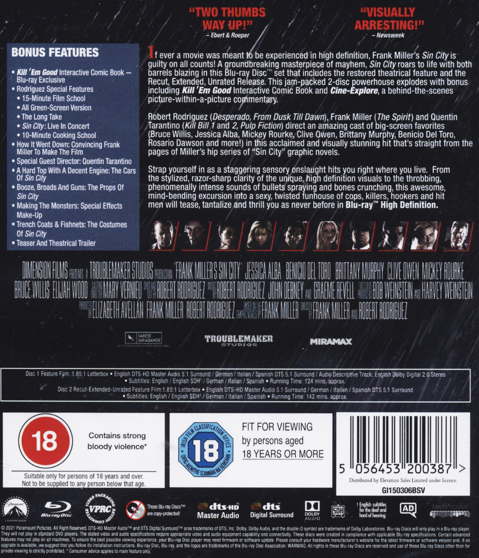 Sin City (ej svensk text) (Blu-ray) - 2