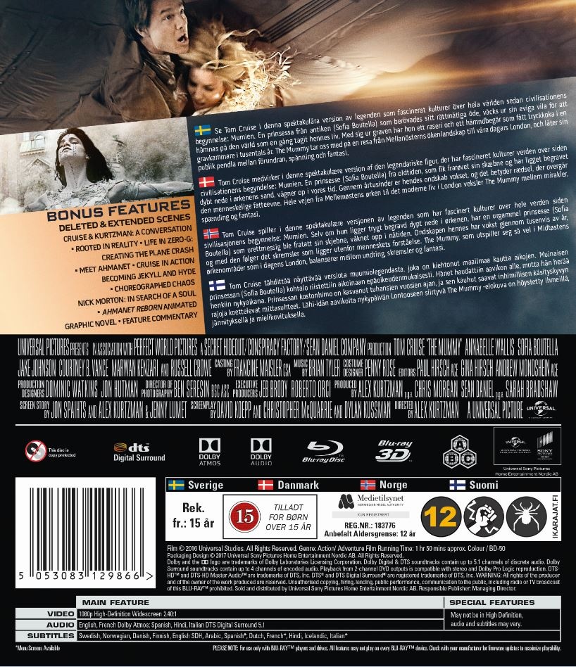 Mummy (2017) (Real 3D + Blu-ray) - 2