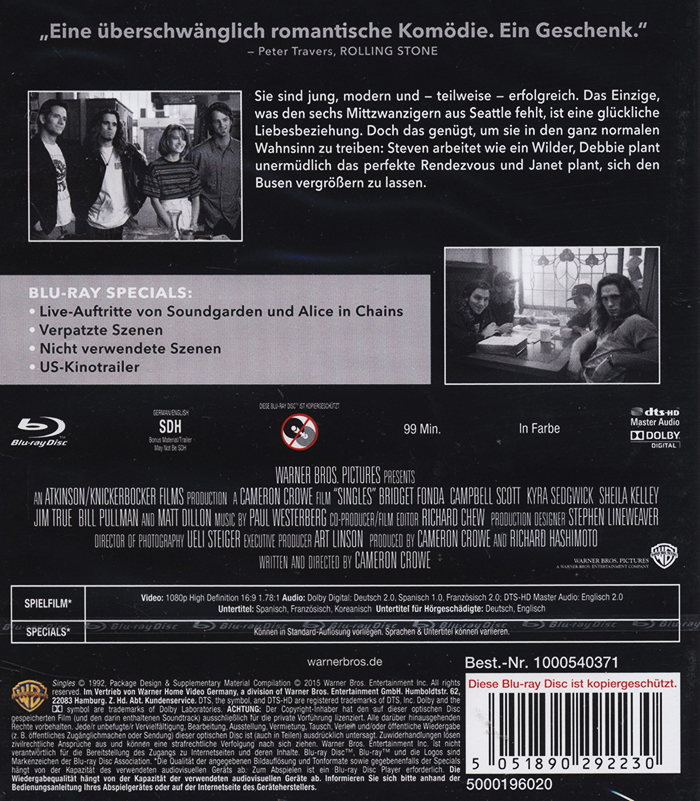 Singles (ej svensk text) (Blu-ray) - 2