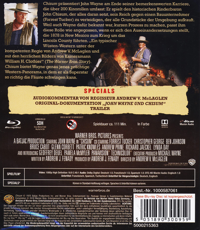 Chisum - King of Pecos (ej svensk text) (Blu-ray) - 2