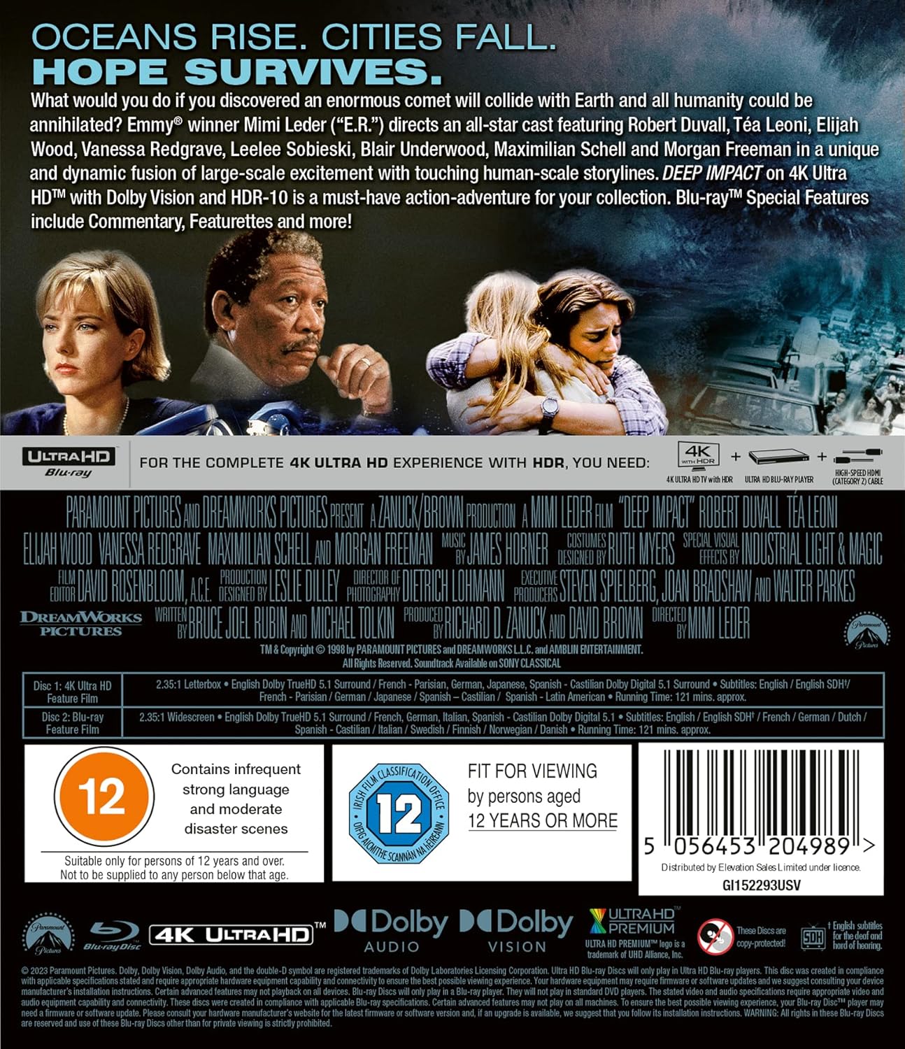 Deep Impact (ej svensk text) (4K Ultra HD + Blu-ray) - 2