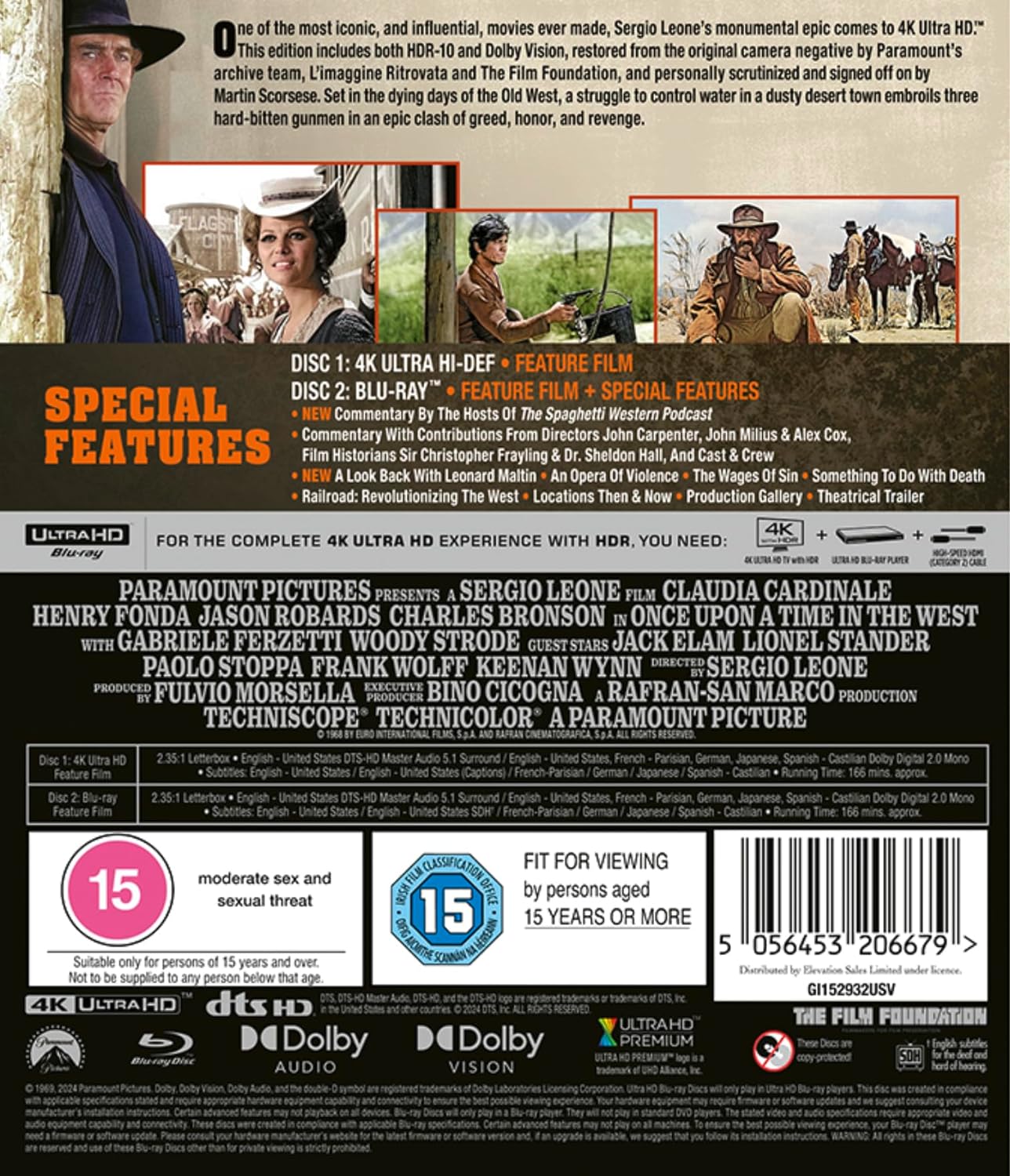 Once Upon A Time In the West (ej svensk text) (4K Ultra HD + Blu-ray) - 2