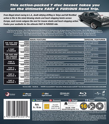 Fast & Furious 1-7 Box (Blu-ray) - 2