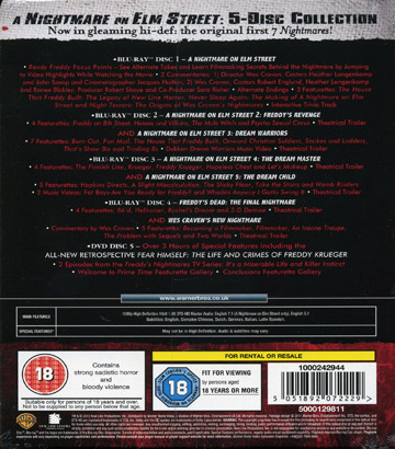 Nightmare On Elm Street Collection (5-disc) (Blu-ray) (ej svensk text på film nr 1) - 2