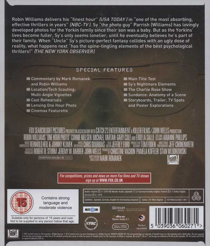 One Hour Photo (ej svensk text) (Blu-ray) - 2