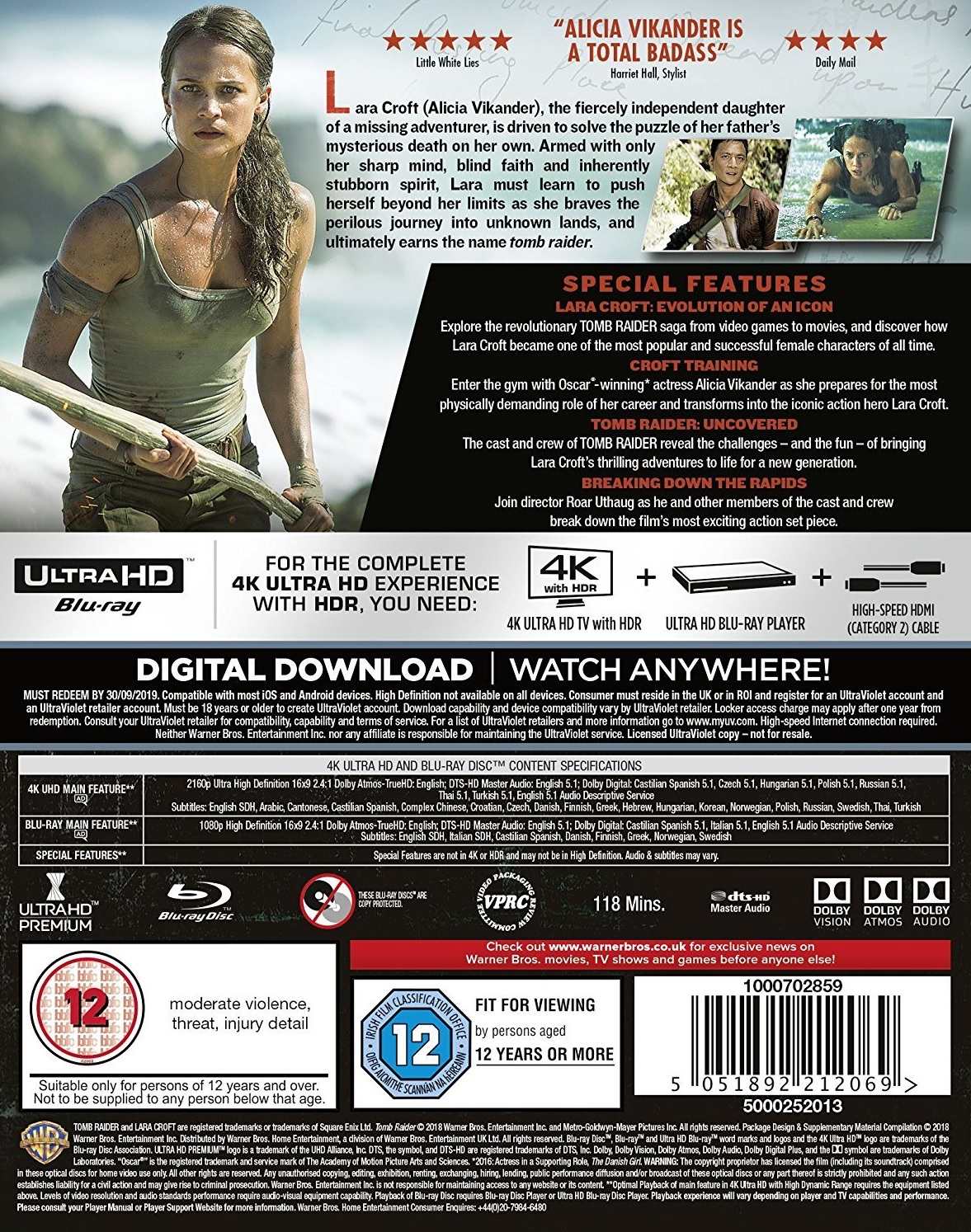 Tomb Raider (4K Ultra HD + Blu-ray) - 2