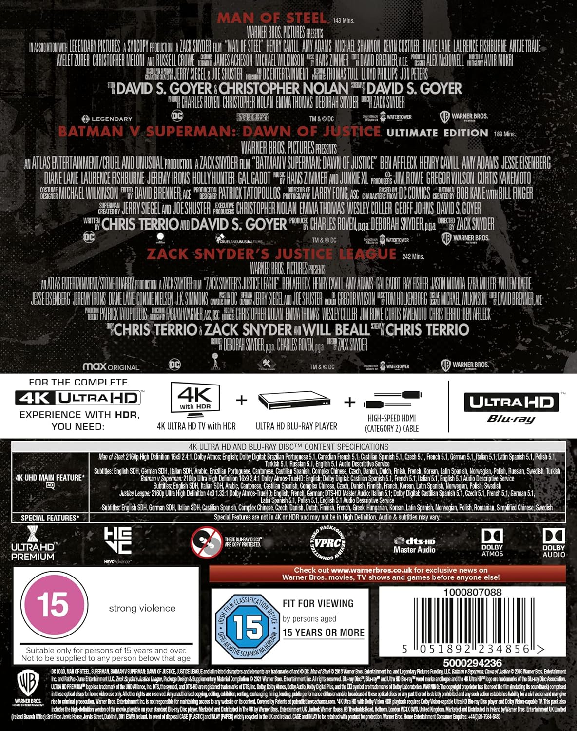 Zack Snyder's Justice League Trilogy (4K Ultra HD) - 2