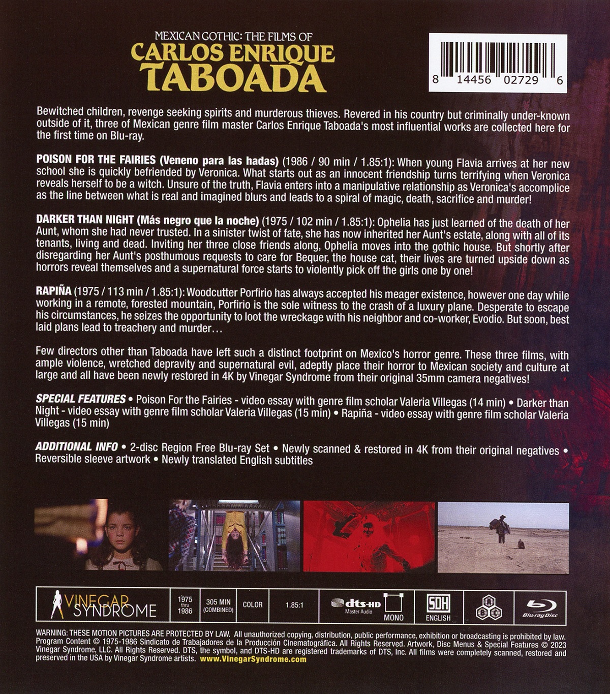 Mexican Gothic: The Films of Carlos Enrique Taboada (ej svensk text) (Blu-ray) - 2