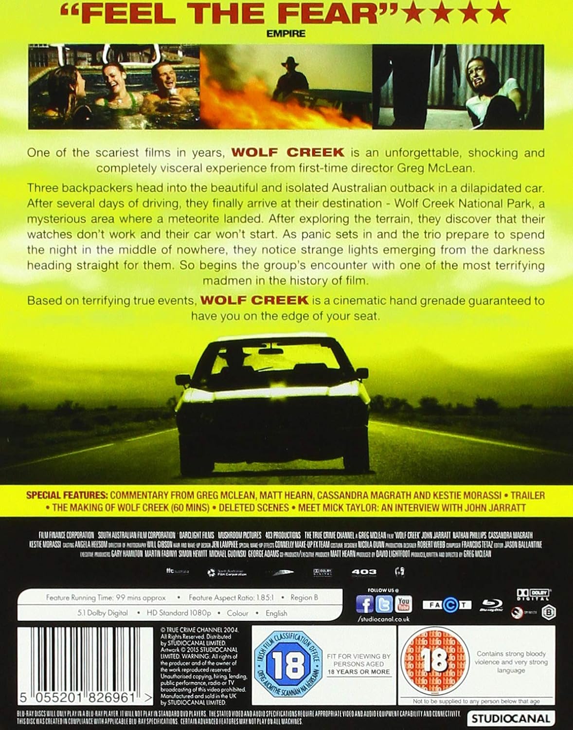 Wolf Creek (Limited Edition) (Steelbook) (ej svensk text) (Blu-ray) - 2