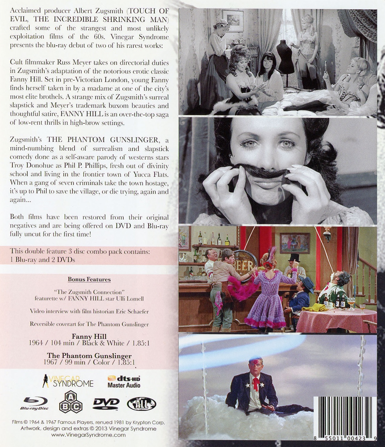 Fanny Hill / The Phantom Gunslinger (ej svensk text) (Blu-ray + DVD ...