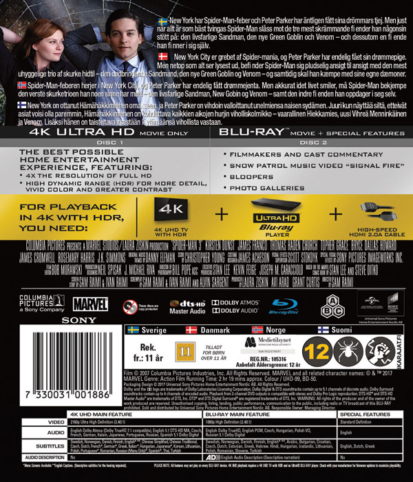 Spider-Man 3 (4K Ultra HD Blu-ray) - 2