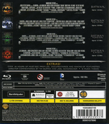 Batman Collection 1989-1997 (4-disc) (Blu-ray) - 2