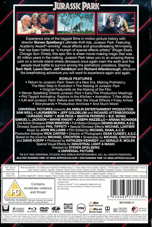 Jurassic Park Limited Edition VHS Collection (Ingen VHS följer med) (Blu-ray+DVD) - 2