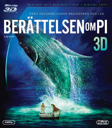 Berättelsen Om Pi (Real 3D + Blu-ray + DVD)