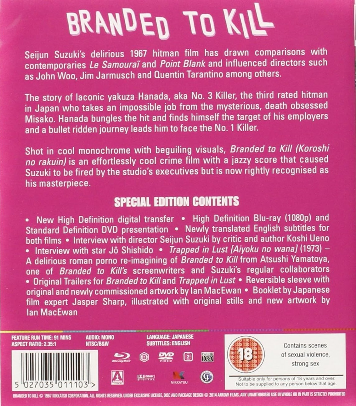 Branded To Kill (ej svensk text) (Blu-ray + DVD) - 2
