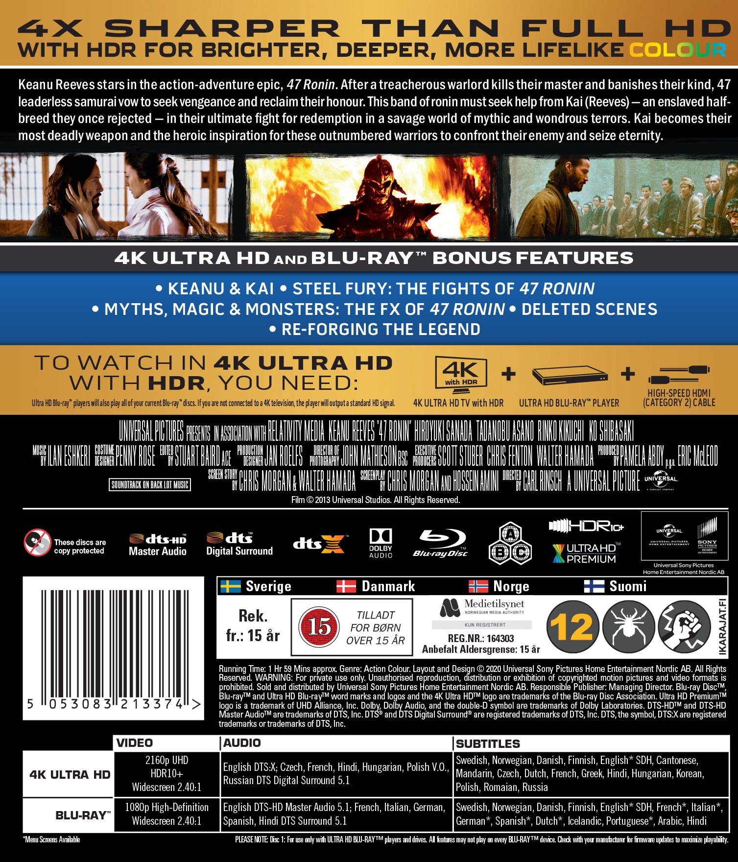 47 Ronin (4K Ultra HD Blu-ray + Blu-ray) - 2