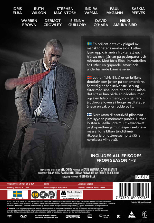 Luther - Säsong 1-3 (6-disc) - 2