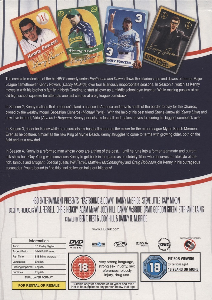 Eastbound & Down - Season 1-4 (8-disc) - 2