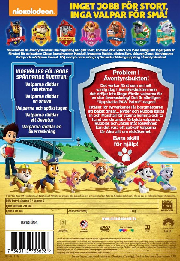 PAW Patrol - Säsong 2 - Volym 7 - 2