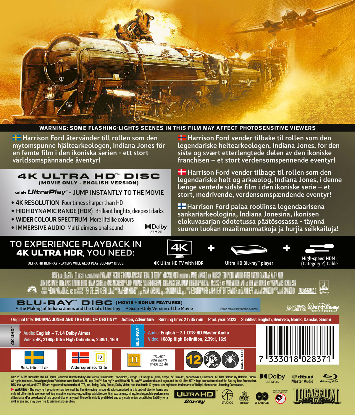 Indiana Jones And the Dial of Destiny (4K Ultra HD + Blu-ray) - 2