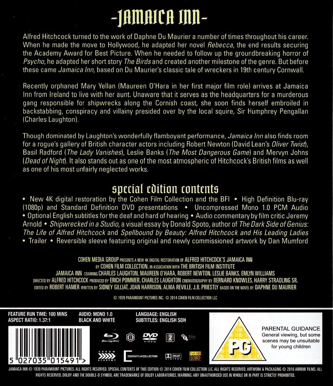 Jamaica Inn (ej svensk text) (Blu-ray + DVD) - 2