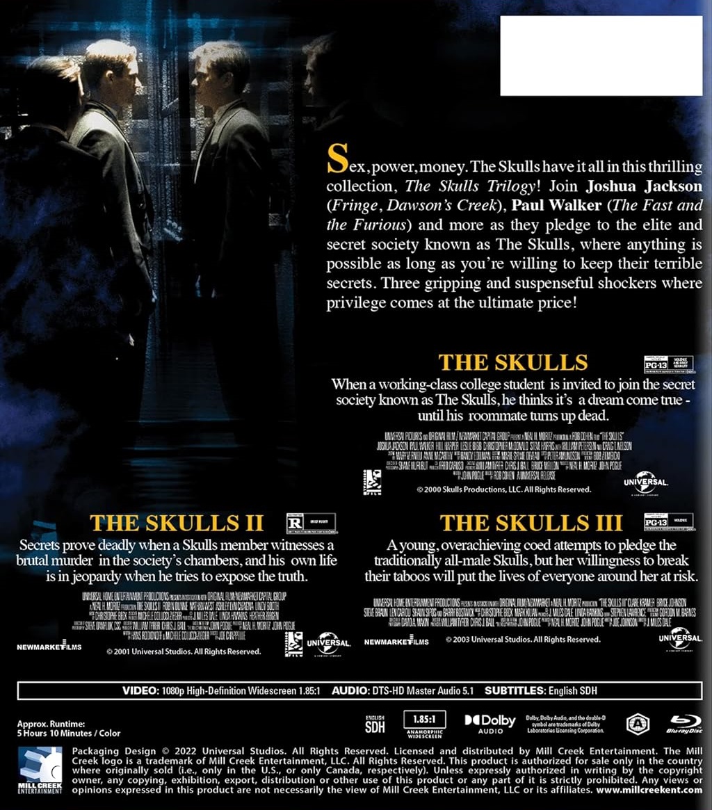 The Skulls Trilogy (ej svensk text) (Blu-ray) - 2