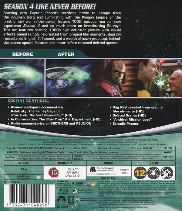 Star Trek: The Next Generation - Säsong 4 (Blu-ray) - 2