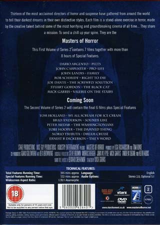 Masters of Horror - Series 2 Volume 1 (ej svensk text) - 2