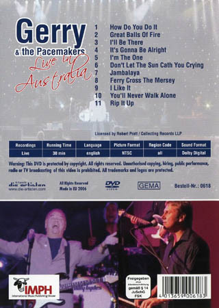 Gerry & the Pacemakers - Live In Australia - 2