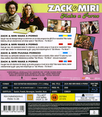 Zack Miri Make A Porno Blu ray  Kvarnvideo se 