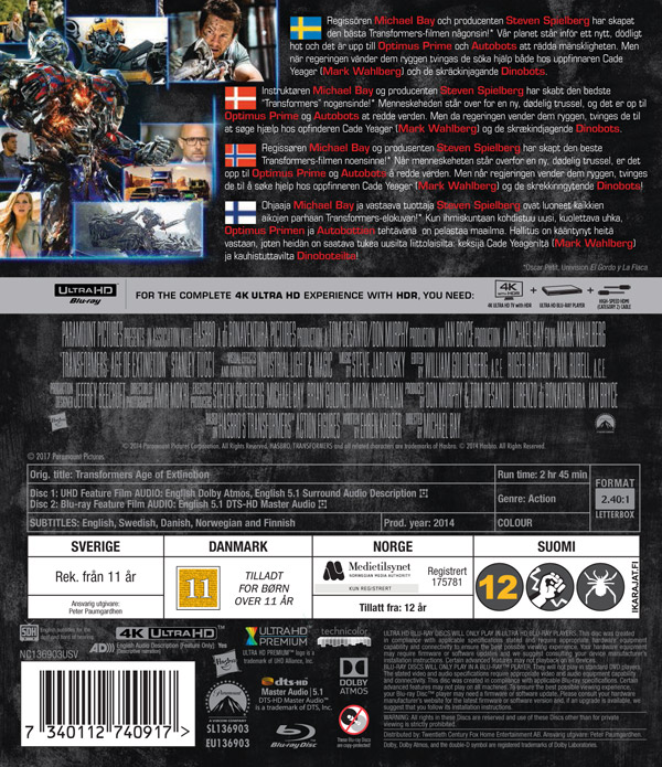 Transformers 4 - Age of Extinction (4K Ultra HD Blu-ray) (2-disc) - 2