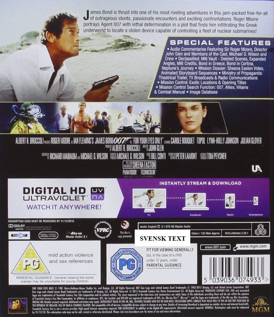 For Your Eyes Only (Blu-ray) - 2