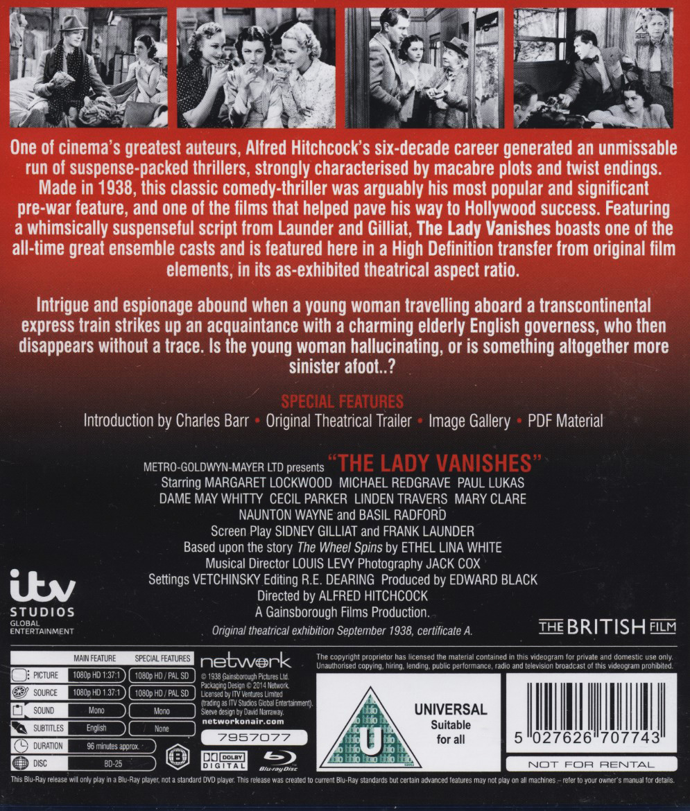 Lady Vanishes (ej svensk text) (Blu-ray) - 2