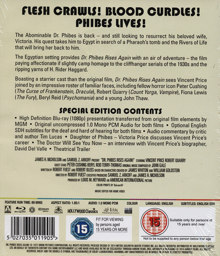 Dr. Phibes Rises Again (ej svensk text) (Blu-ray) - 2