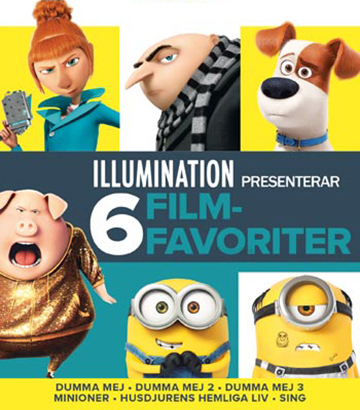 Illumination 6 Filmfavoriter (Blu-ray) (6-disc)