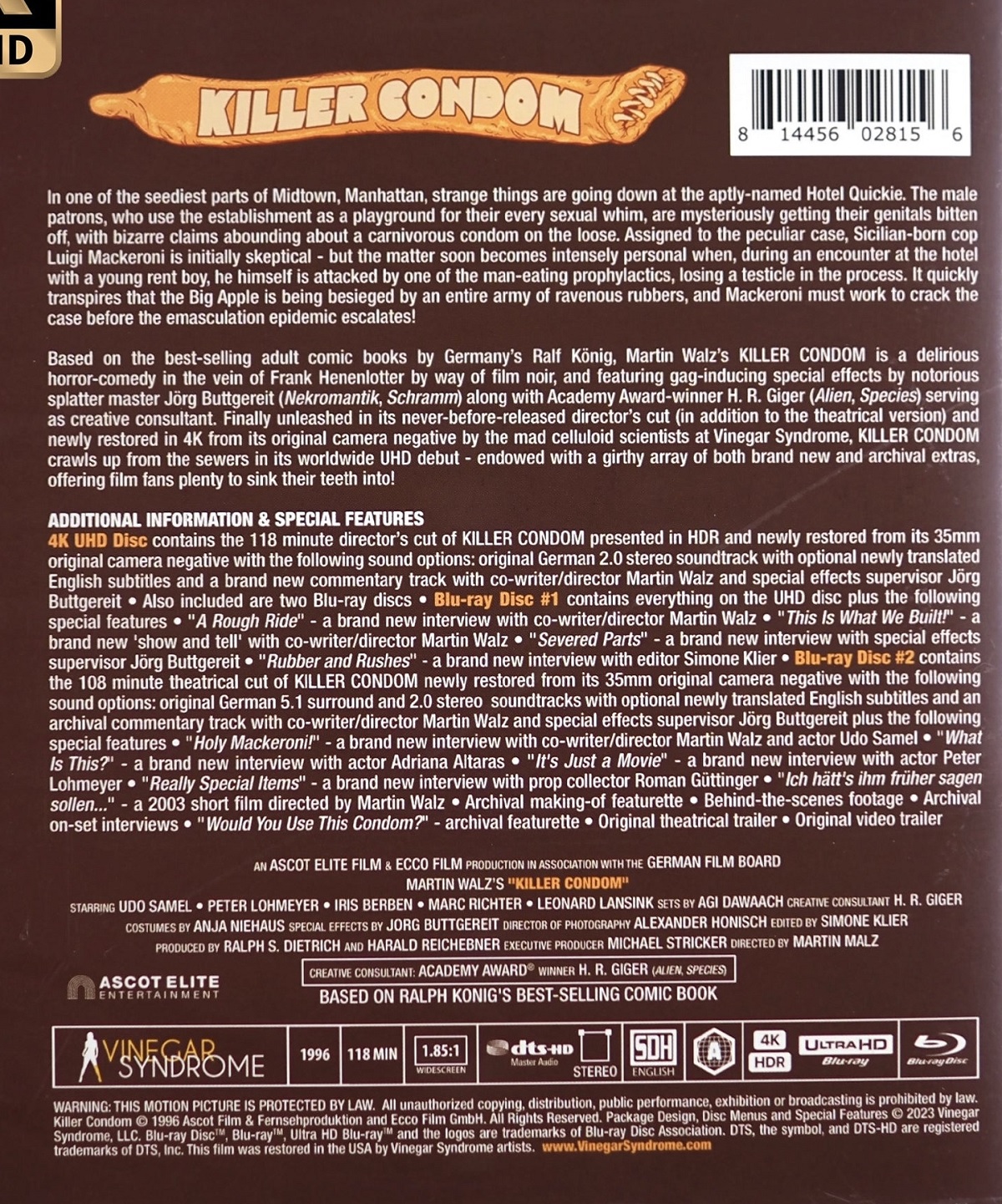 Killer Condom (ej svensk text) (4K Ultra HD + Blu-ray) - 2