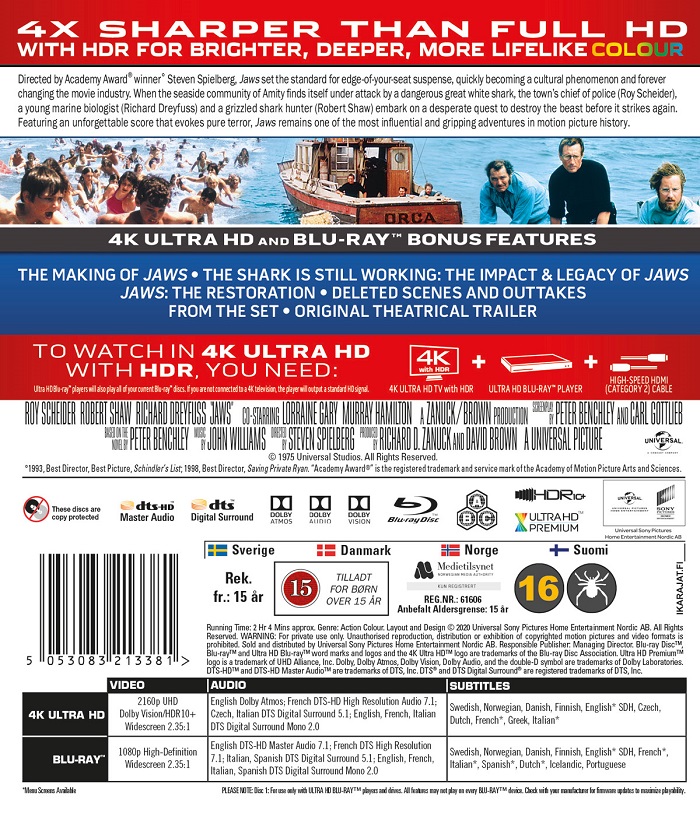 Jaws (4K Ultra HD + Blu-ray) - 2