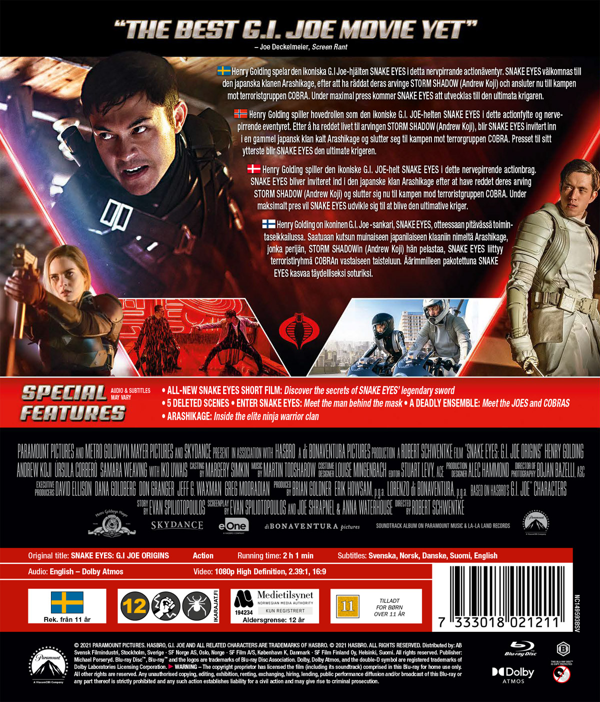 Snake Eyes: G.I. Joe Origins (Blu-ray) - 2
