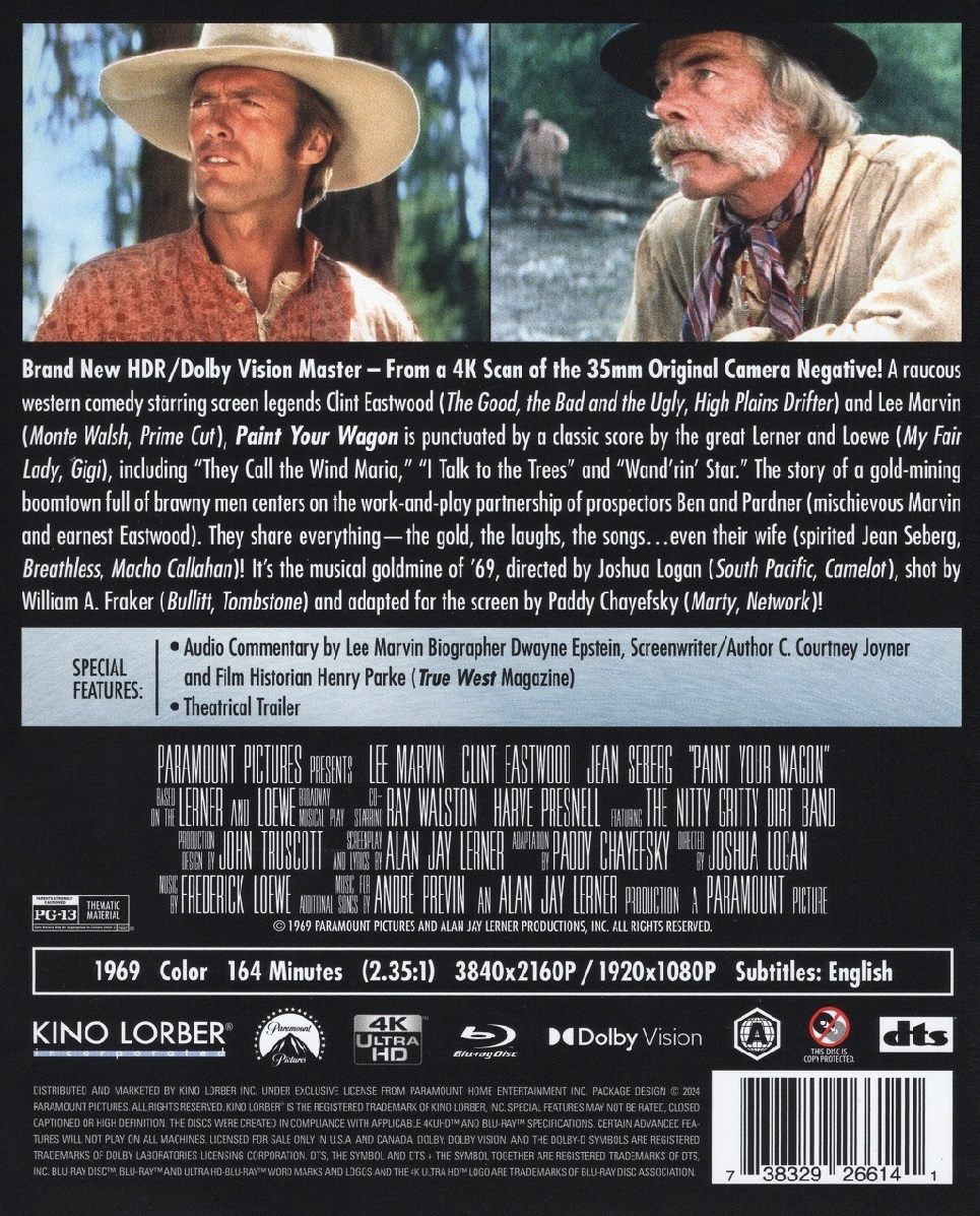 Paint Your Wagon (ej svensk text) (4K Ultra HD + Blu-ray) - 2