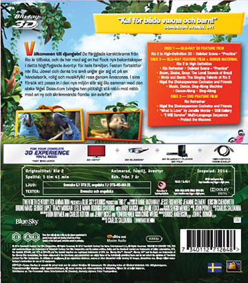 Rio 2 (Blu-ray + Real 3D) - 2